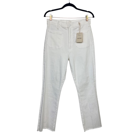 MOTHER The Hustler Patch Pocket Ankle Fray Jean NWT - Picture 4 of 13